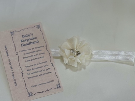 Light Ivory Baby Headband